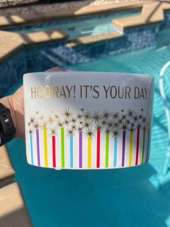 Other - Hooray It’s Your Day Ceramic Birthday Vase Planter